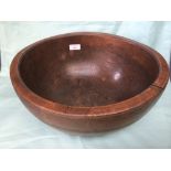 Tribal wooden feeding bowl