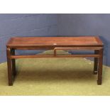 Chinese hardwood low table, 120x36x55Hcm