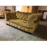 C19th button back Chesterfield for re-upholstery