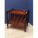 C19th mahogany three division Canterbury