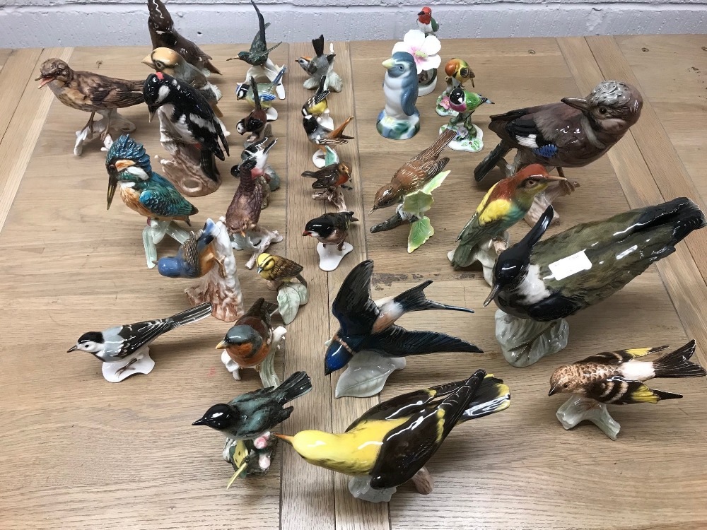 Collection of 27 Goebel birds and 4 other models (full list available in office)