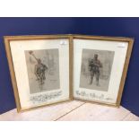 After Snaffles 'Wipers' & 'Bon Voyage' a pair of lithograph prints