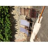 Qty of various garden chairs and deck chairs * garden parasol