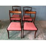 Two pairs of dining chairs