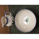Hand painted Jug and bowl, made by the Aston Pottery