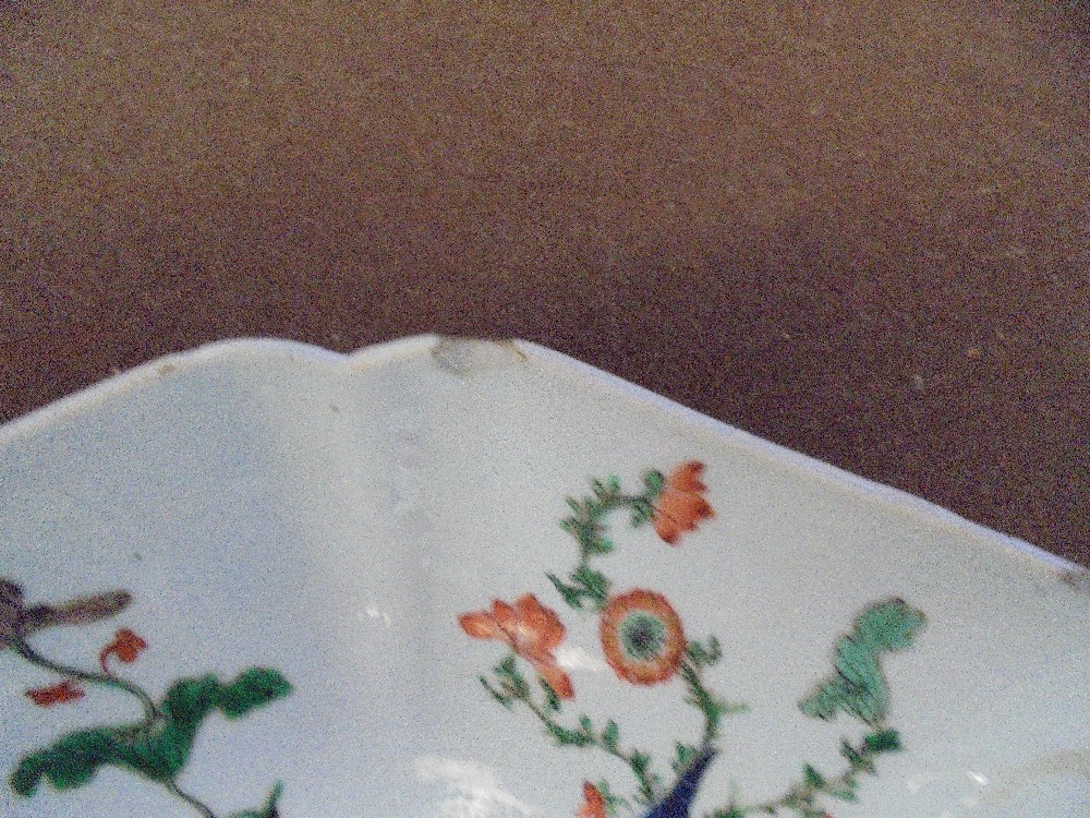 Chinese Doucai decorated dish with floral sprigs & sprays, 21.5cm dia - Image 4 of 6
