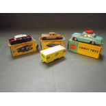 Corgi Toy Motor School Car 236, boxed, Matchbox Lesney 23 Trailer Caravan, a Mark 10 Jaguar, all