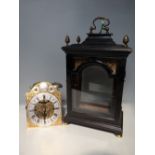 George III, Charter of London bracket clock, three train movement with strike/silent & repeat