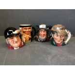 Doulton miniature character jugs etc.