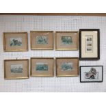 Qty of sporting & animal pictures to include watercolours & prints