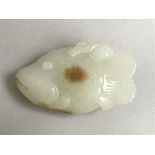 Chinese Jade carving of a fish, 7cmL