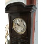 1940's oak longcase clock
