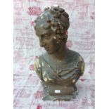 Decorative bust of a Greek style lady