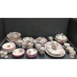 Large and extensive collection of Copeland late Spode Marlborough pattern table wares, together with