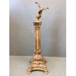 Unusual cast spelter thermometer modelled as a classical column