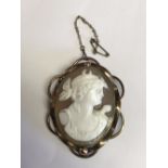 Shell cameo in the form of Diana
