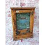 Vintage cased coin slot and ball machine