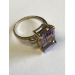 Substantial 14 carat yellow gold ametrine & diamond ring