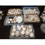 Very large qty of miniature tea services incl. Spode, Royal Adderley, Coalport, Hammersley etc.