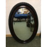 C20th oval mirror