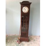 1940's oak longcase clock