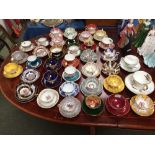Collection of teacups & saucers made by Paragon, Royal Grafton, Aynsley, Coalport, Athol,