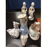 6 pieces of Lladro & Nao