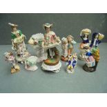 Good collection of C19th and later porcelain figures