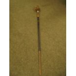 Dress sword, 29inch engraved steel blade in leather scabbard
