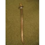 C19th french bayonet with engraved inscription & dated 1871, steel sabbard,70cm long
