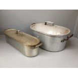 2 Fish kettles (please remember to check condition of lots before bidding at auction & absentee