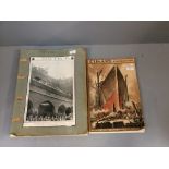 Cunard christmas 1931 review (laying of the Queen Mary's keel and hull) scrap book of old London (