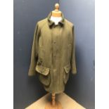 Good quality green tweed shooting coat, by Grenfell (please remember to check condition of lots