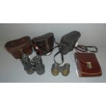 Pair of binoculars made by J H Steward, 406 Strand London. Pair of opera glasses/binoculars, 4