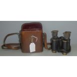 Pair of late C19th cased binoculars by Ross of London