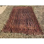 C19th Middle Eastern wool rug (a/f) 300x190cm