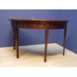 Mahogany D-end table