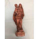 Late C18th carved treen figure of the Madonna & Child 43cm