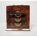 Coromandel jewellery box fitted with 4 drawers