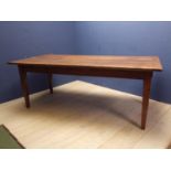 Pine chunky top kitchen table, 186cmLx85cmW