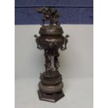 Japanese bronze incense burner