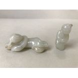 Chinese jade carving of 2 children