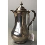 Hallmarked silver coffee pot, London 1772-73 makers mark for Augustin le Sage 12oz