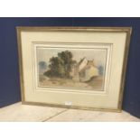Arron Edwin Penlly (1807-1870) British watercolour "on the outskirts of a village" signed & dated