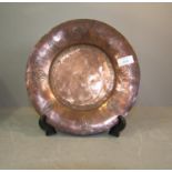 Early Indian beaten copper plate