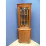 Mahogany standing corner cabinet