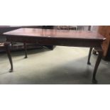 Large mahogany sidetable, with central drawer, 167cmW