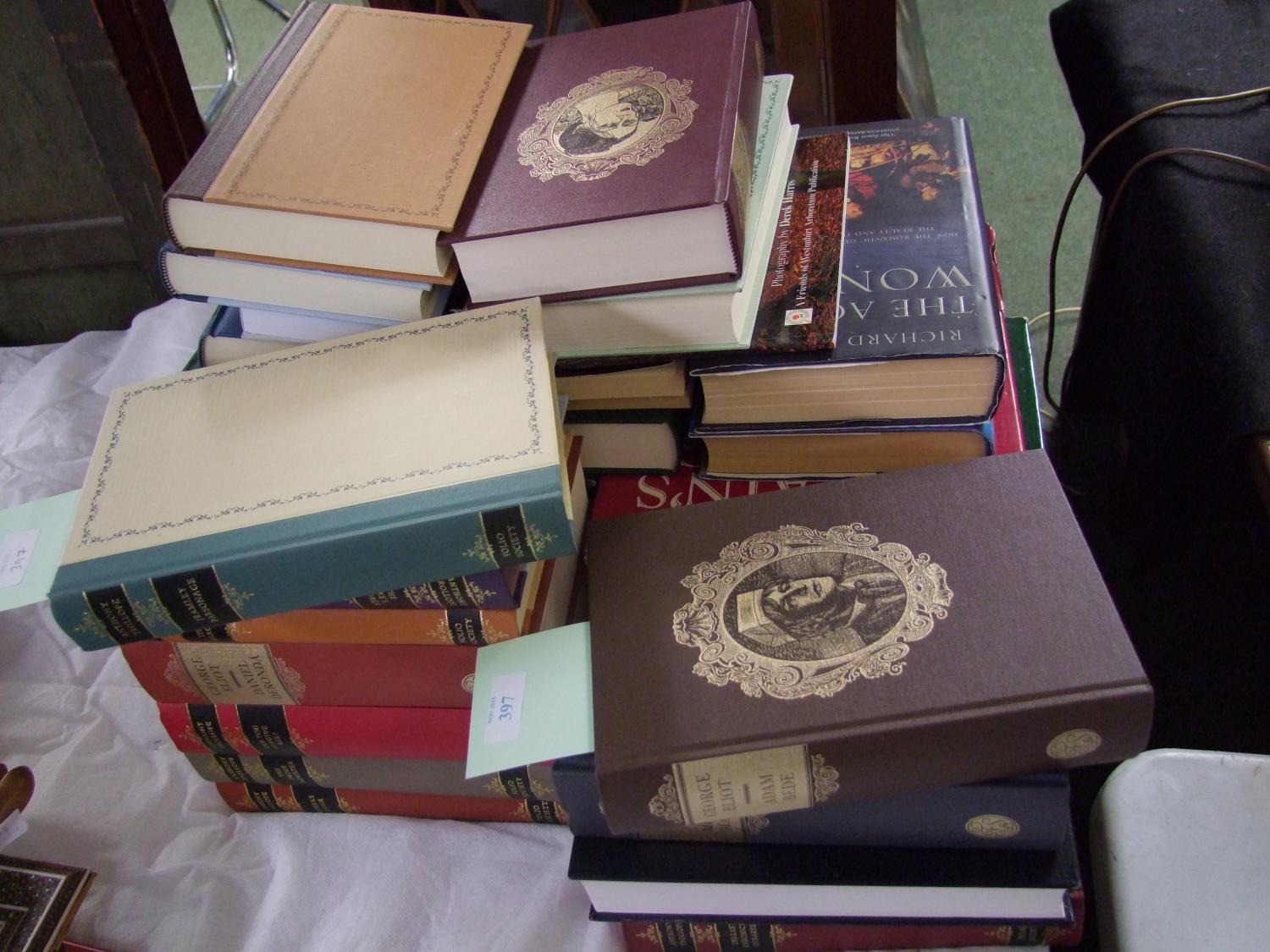 Qty of modern Folio society & other classic novels together with reference books