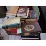 Qty of modern Folio society & other classic novels together with reference books