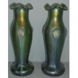 Pair of Art Nouveau style vases